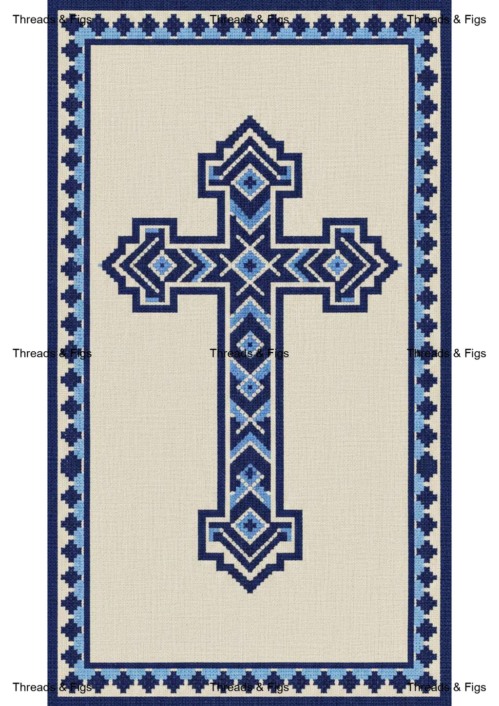 Fallahi Cross — Tatreez-Inspired Cross Phone Wallpaper | Set of 3