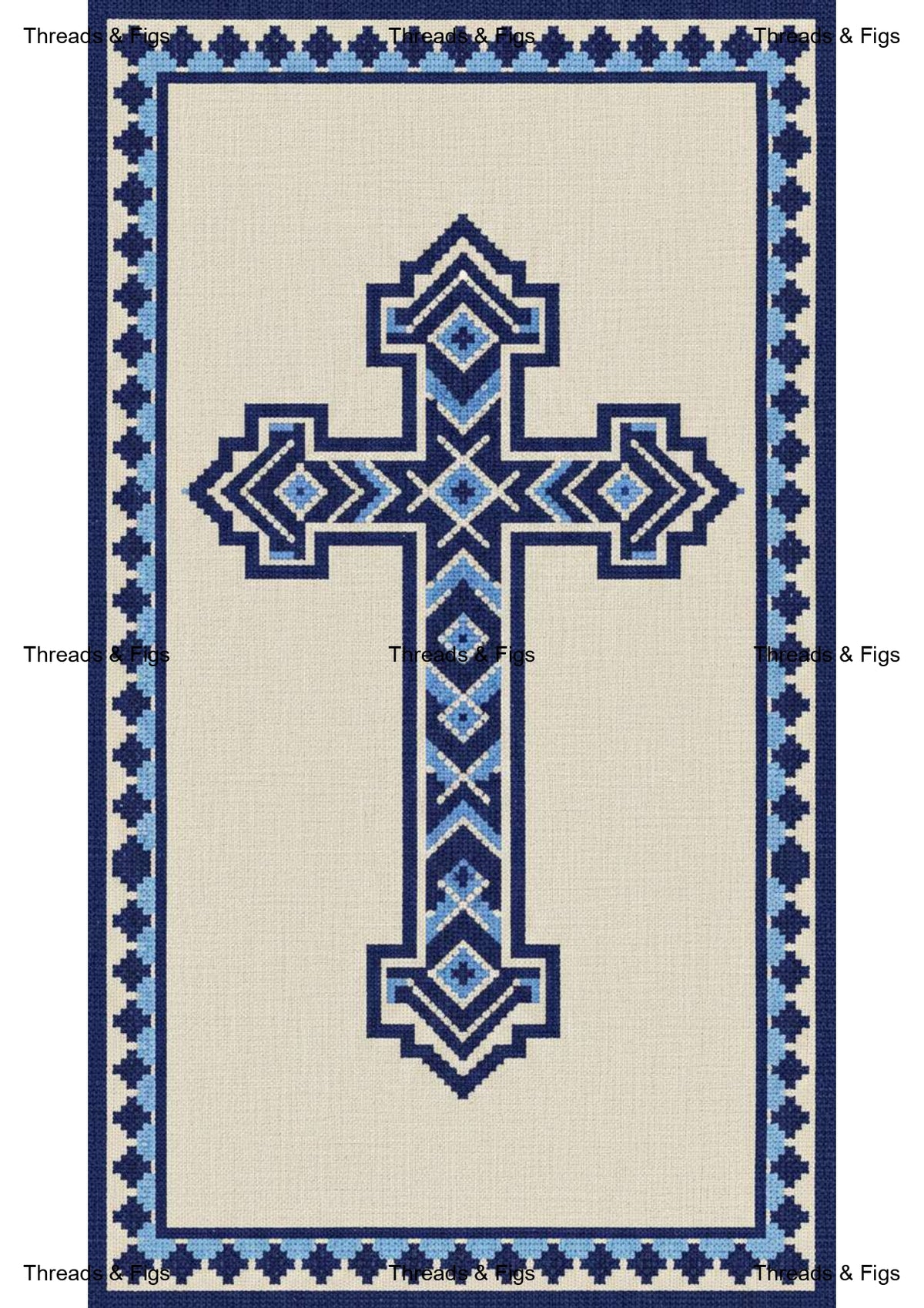 Fallahi Cross — Tatreez-Inspired Cross Phone Wallpaper | Set of 3
